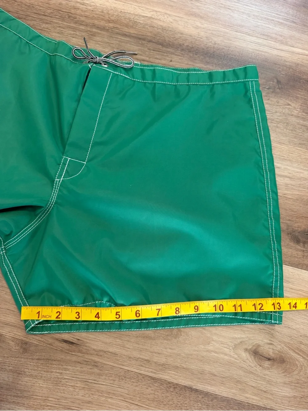 Vintage Birdwell Beach Britches Green Surf Board Shorts Made in USA 40